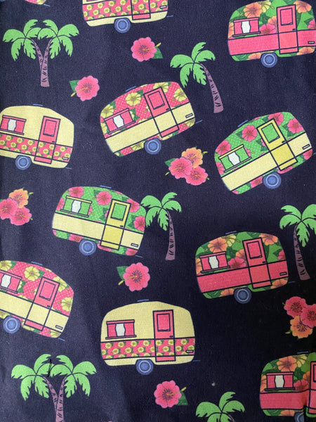 $15.. RY .. 158 Luau Campers DESIGNER LEGGING HQ-PBB SO G