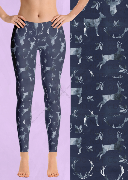 9040 Mystic Deer DESIGNER LEGGINGS HQ-P19