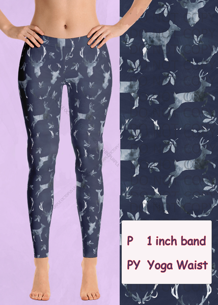 9040 Mystic Deer DESIGNER LEGGINGS HQ-P19