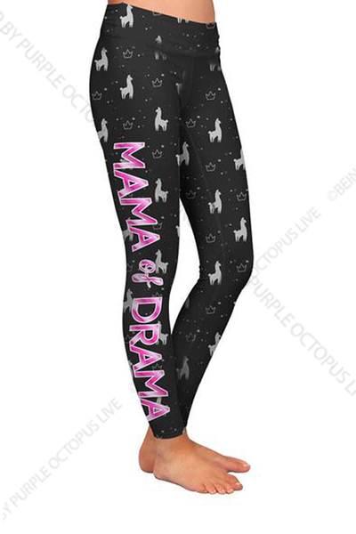 9060 Mama Llama of Drama DESIGNER LEGGINGS HQ-PBB SO G