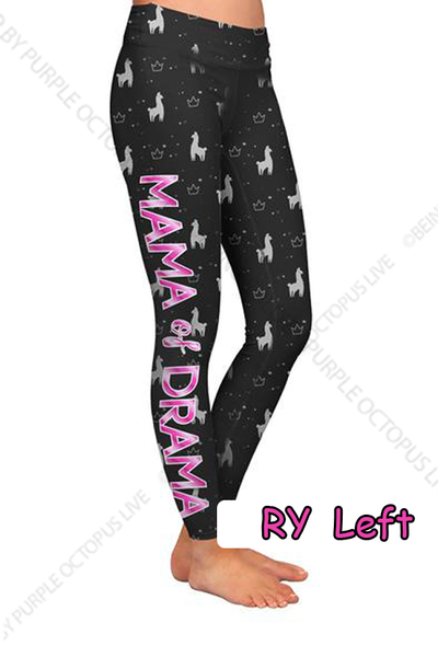 9060 Mama Llama of Drama DESIGNER LEGGINGS HQ-PBB SO G