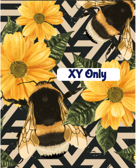 9136 Honey Bee Floral DESIGNER LEGGINGS HQ-BBA2