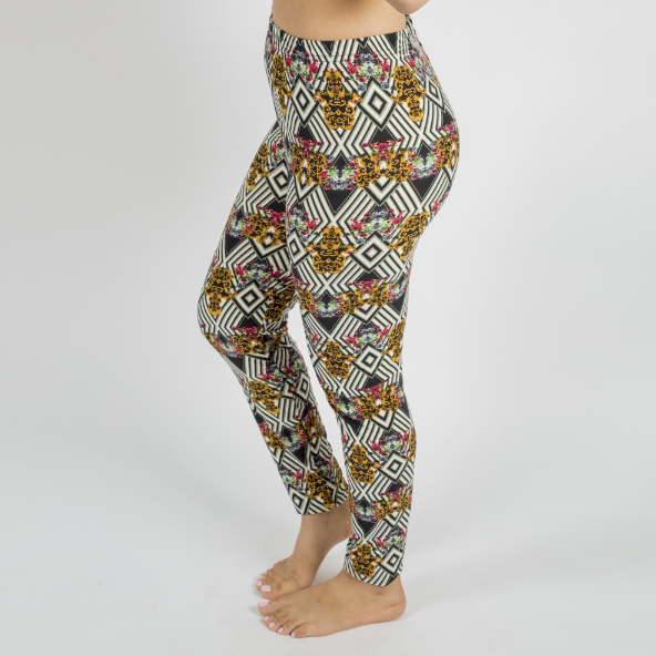 9206 Royal Floral Diamonds LEGGINGS HQ-PBB SO