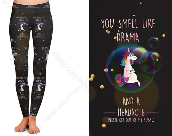 9275 Unicorn Drama DESIGNER LEGGINGS HQ-PBB SO G