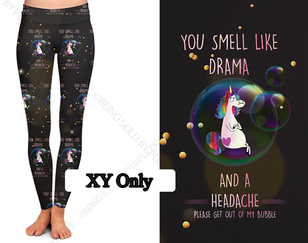 9275 Unicorn Drama DESIGNER LEGGINGS HQ-PBB SO G