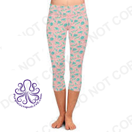 9302 Turtles on Coral DESIGNER CAPRIS HQ-BBA1