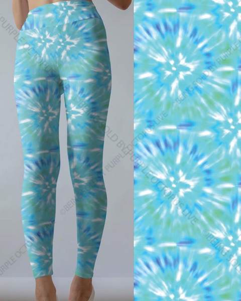 9307 Mint Mix TD SS w PKTS DESIGNER LEGGINGS HQ-PBB SO G