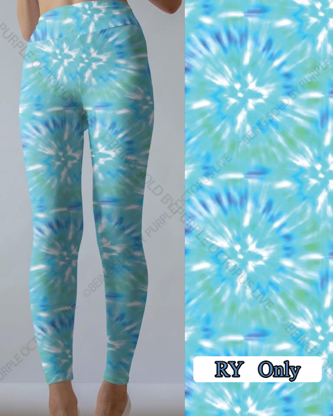 9307 Mint Mix TD SS w PKTS DESIGNER LEGGINGS HQ-PBB SO G