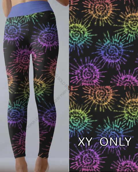 9426 Summer Burst TD w Pkts DESIGNER LEGGINGS HQ-DSM2