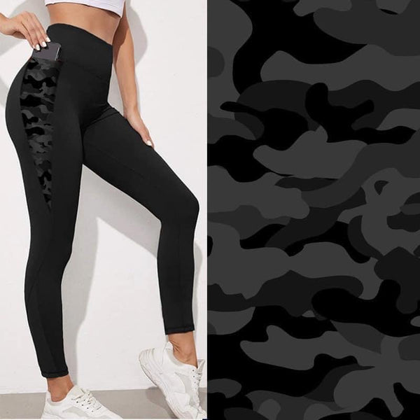 9441 Black w Black Camo SVP DESIGNER LEGGINGS HQ-BBN9B