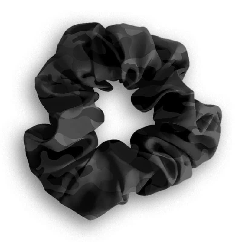 9441hs Black w Black Camo SVP HAIR SCRUNCHIE HQ-BBN9B