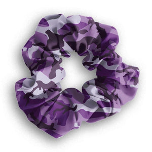 9445hs Black w Purple Camo SVP HAIR SCRUNCHIE HQ-BBOK