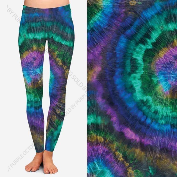 9448 Large TD Swirls DESIGNER LEGGINGS HQ-PBB G