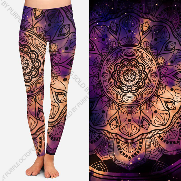 9473 Galaxy Mandala DESIGNER LEGGINGS HQ-K4T