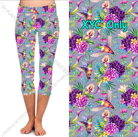 9485c Hummingbird Floral DESIGNER CAPRI HQ-A43Tbb SO