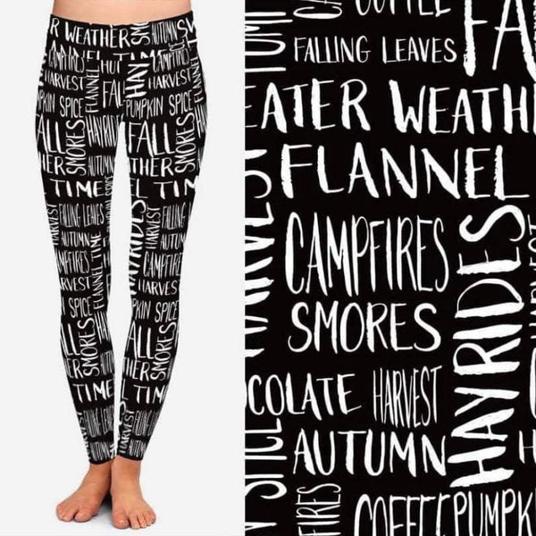 9504 Campfires & Flannel DESIGNER LEGGINGS HQ-BBOK SO