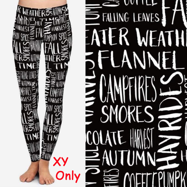 9504 Campfires & Flannel DESIGNER LEGGINGS HQ-BBOK SO