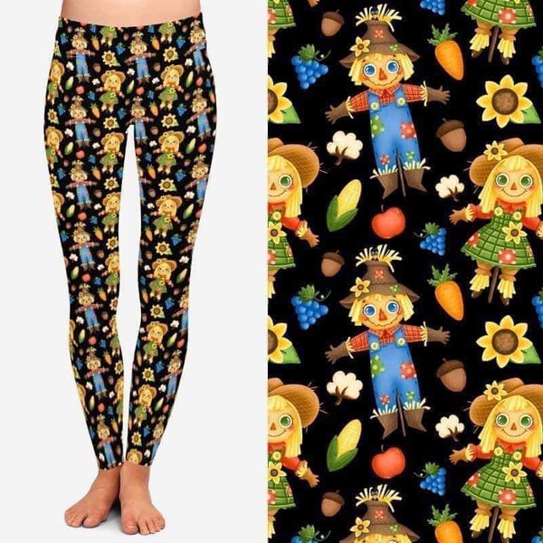 9516 Mr & Mrs Scarecrow DESIGNER LEGGINGS HQ-BBOK SO
