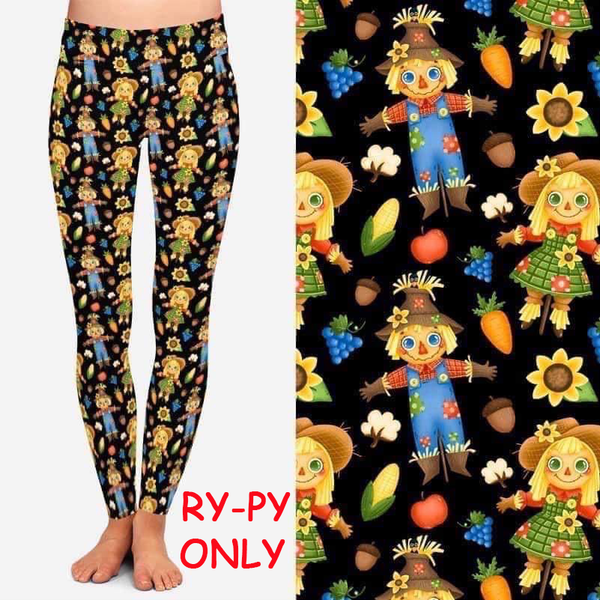 9516 Mr & Mrs Scarecrow DESIGNER LEGGINGS HQ-BBOK SO