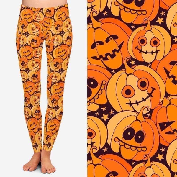 9519 Pumpkins & Stars DESIGNER LEGGINGS HQ-BBOK
