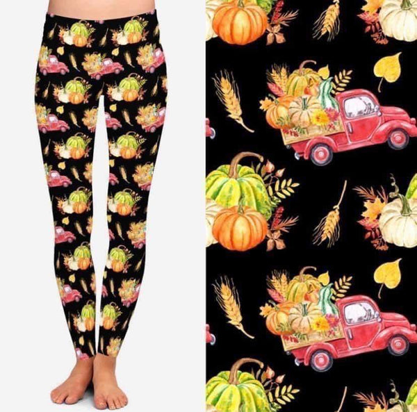 9524 Fall Trucks DESIGNER LEGGINGS HQ-BBOK