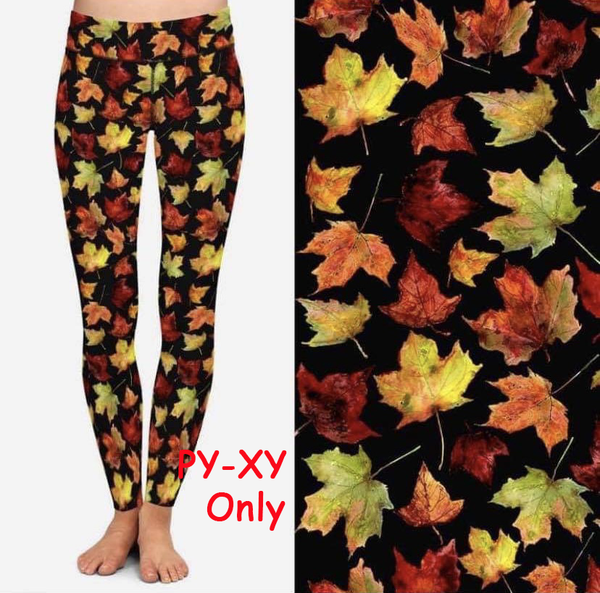 9525 Fall Leaves DESIGNER LEGGINGS HQ-BBOK