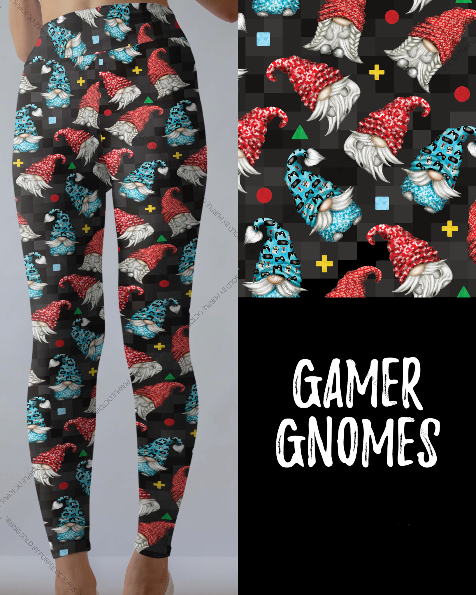 9540 Gamer Gnomes DESIGNER LEGGINGS HQ-BBOK