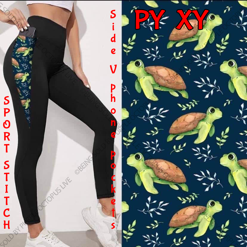 9547 Turtle Greens On The Side SVP DESIGNER LEGGINGS HQ-N47A