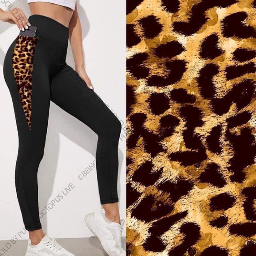 9548 Cheetah On The Side SVP DESIGNER LEGGINGS HQ-N52T