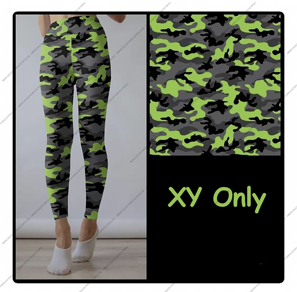 9581 Lime Camo DESIGNER LEGGINGS HQ-CC3B G’