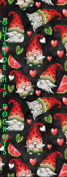 9587pkts Watermelon Gnomes DESIGNER CAPRI HQ-N112B