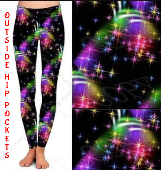 9598 Universe Sparkle DESIGNER LEGGINGS HQ-B27B