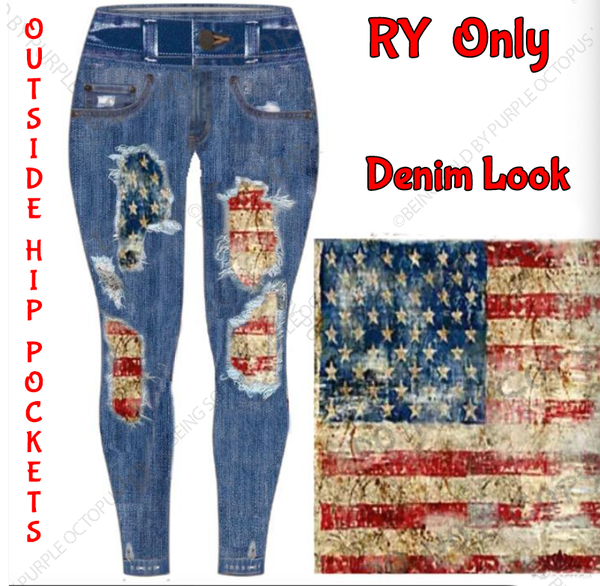 9601 DL Americana DESIGNER LEGGINGS HQ-JULY4