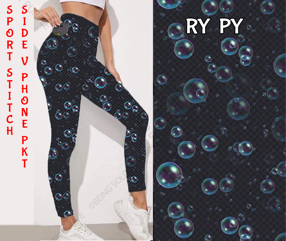 9611 Checkered Bubbles SVP DESIGNER LEGGINGS HQ-M9B