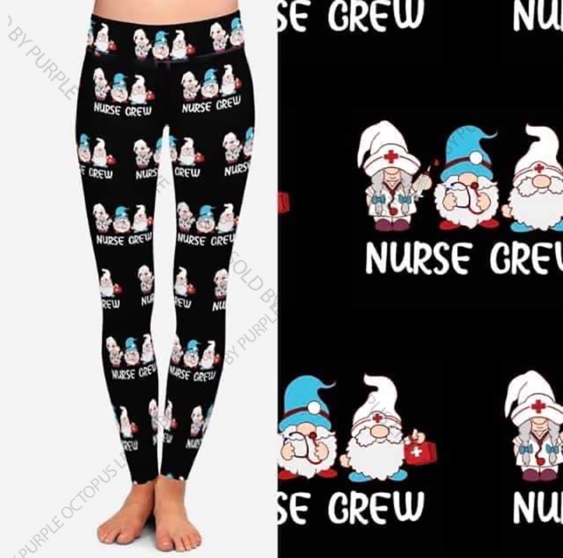 9652 Nurse Crew Gnomes DESIGNER LEGGINGS HQ-HA14C G