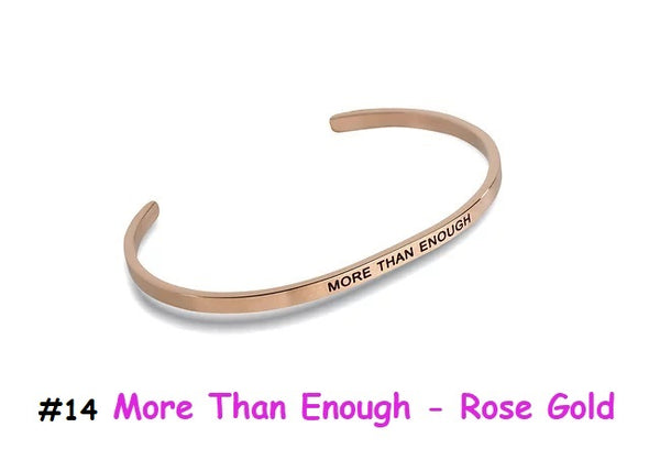 9922 Unique Premium Bracelet - #14 More Than Enough - Rose Gold