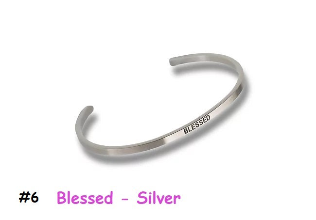 9922 Unique Premium Bracelet - #6 Blessed - Silver