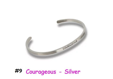 9922 Unique Premium Bracelet - #9 Courageous - Silver