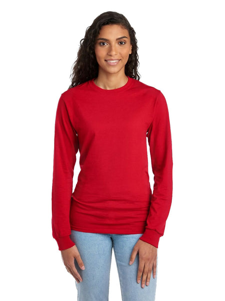 20704 4/4S Jerzees Unisex PREM T in TRUE RED HQ-Q78C G