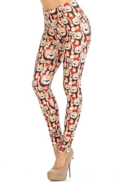2314 Teddy Bear Hearts PREM LEGGINGS HQ-BBOK