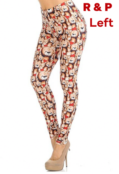 2314 Teddy Bear Hearts PREM LEGGINGS HQ-BBOK