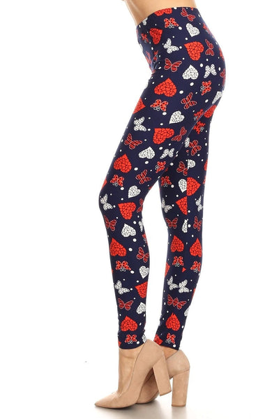 2315 RWB Butterfly & Hearts PREM LEGGINGS HQ-BBOK