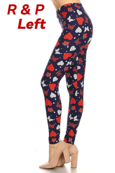 2315 RWB Butterfly & Hearts PREM LEGGINGS HQ-BBOK
