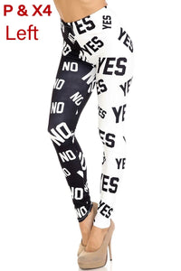 2498 Yes and No PREM LEGGINGS HQ-A1B