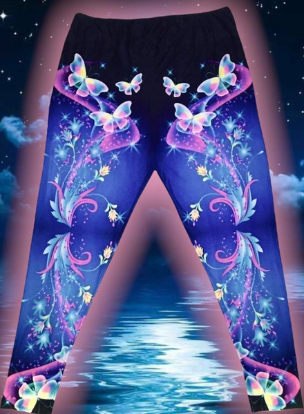 237 Butterfly Bliss DESIGNER LEGGINGS HQ-HA13T G