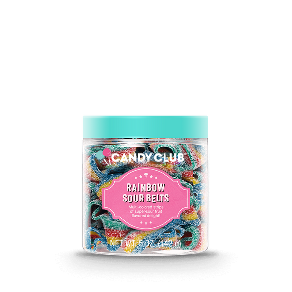 10801 Rainbow Sour Belts 5oz CANDY CLUB CUP HQ-Z99