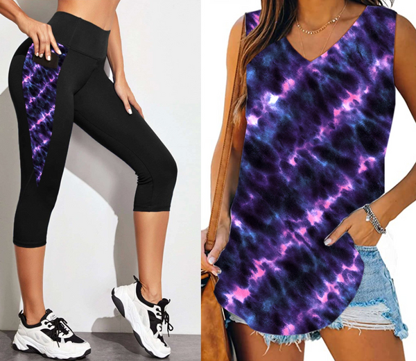 1602c Ionic Tie Dye DESIGNER CAPRIS HQ-T1B