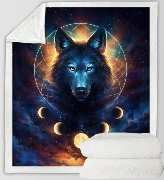 Wolf Galaxy Sherpa Blanket HQ-SO