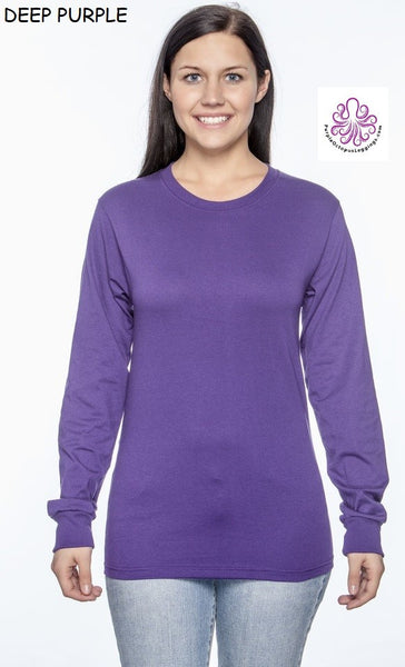 20713 4/4S Jerzees Unisex PREM T in DEEP PURPLE HQ-Q87C G