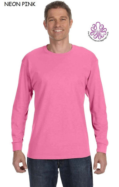 20718 4/4S Jerzees Unisex PREM T in NEON PINK HQ-Q91C G
